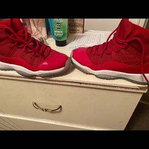 Red jordan 11s